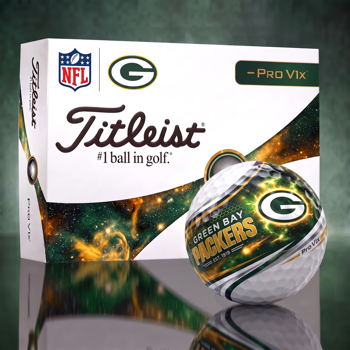 GBP x Custom 1-of-1 NFL Team Galaxy Titleist Golf Balls Set