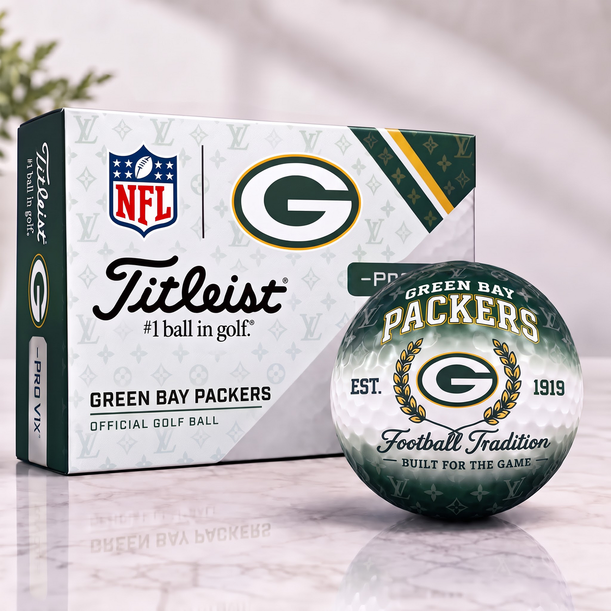 GBP x NFL Custom LV x Titleist Pro V1 Golf Balls Set V2