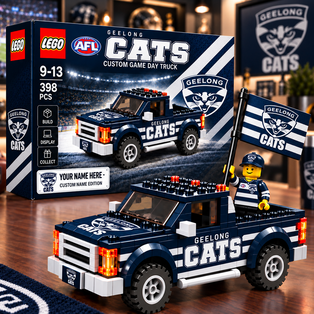 GEEL x AFL Building Blocks Truck Toy Set V2