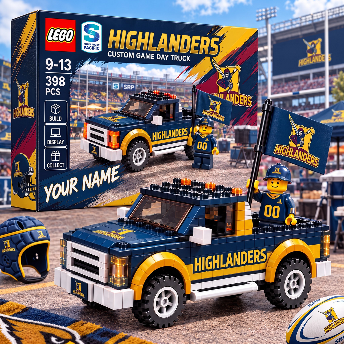 HIG X SRP 1-OF-1 IN-HOUSE CRAFTED CUSTOM GAME DAY TRUCK BRICK SET