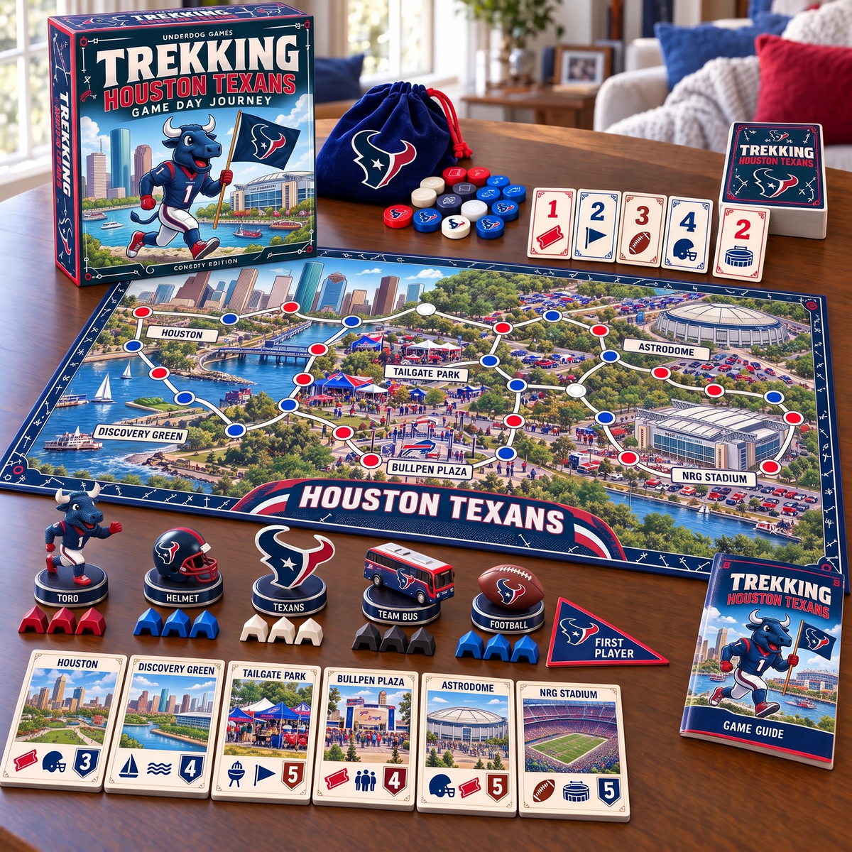 HOU x Premium NFL Trekking Adventure Board Game