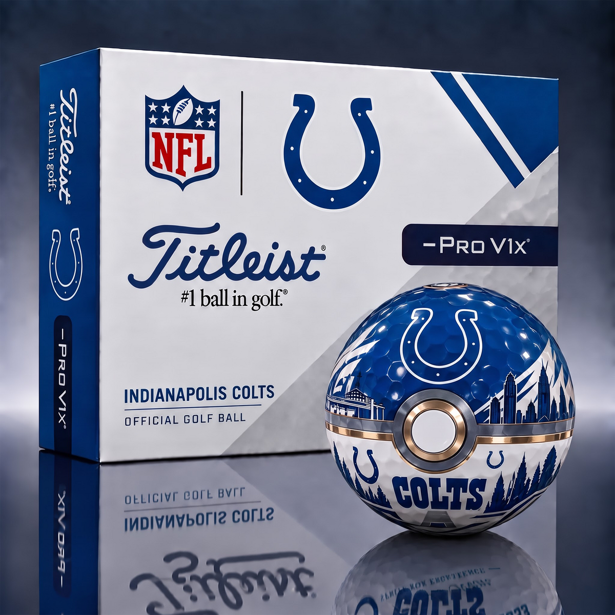 IC x 1-of-1 NFL Pokeball Titleist Pro V1x Golf Balls
