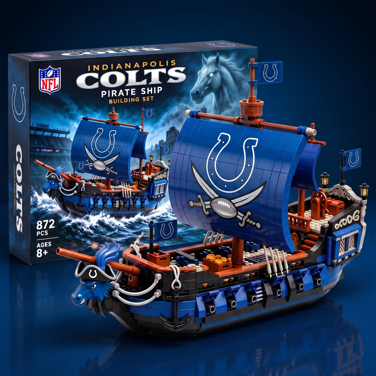 IC x NFL 50th Anniversary Pirate Ship Building Set