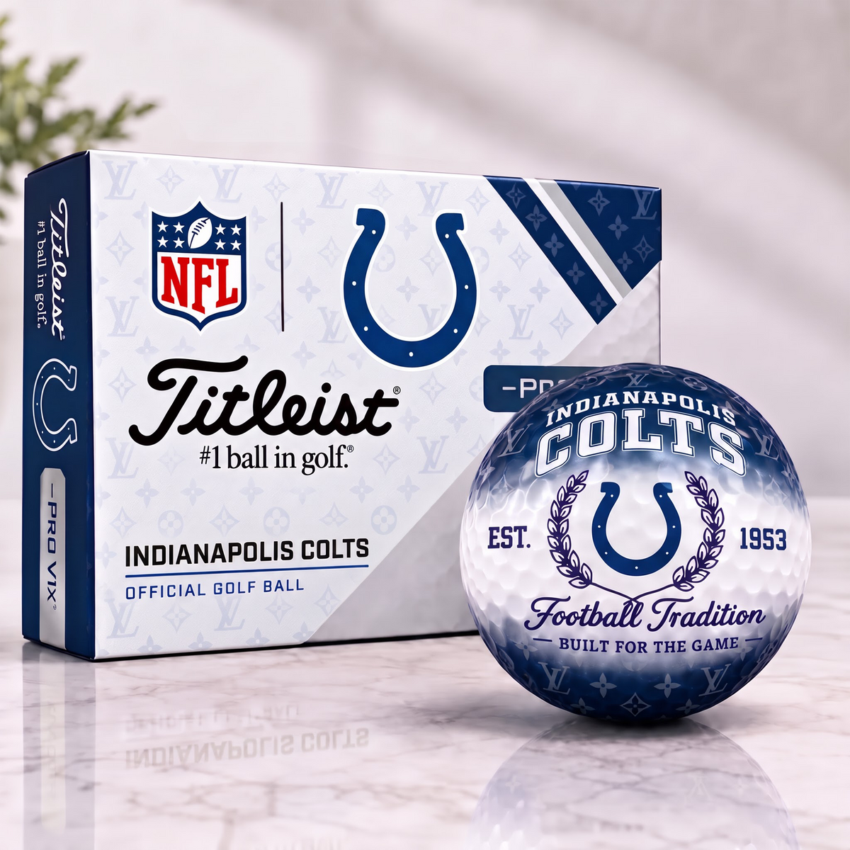 IC x NFL Custom LV x Titleist Pro V1 Golf Balls Set V2