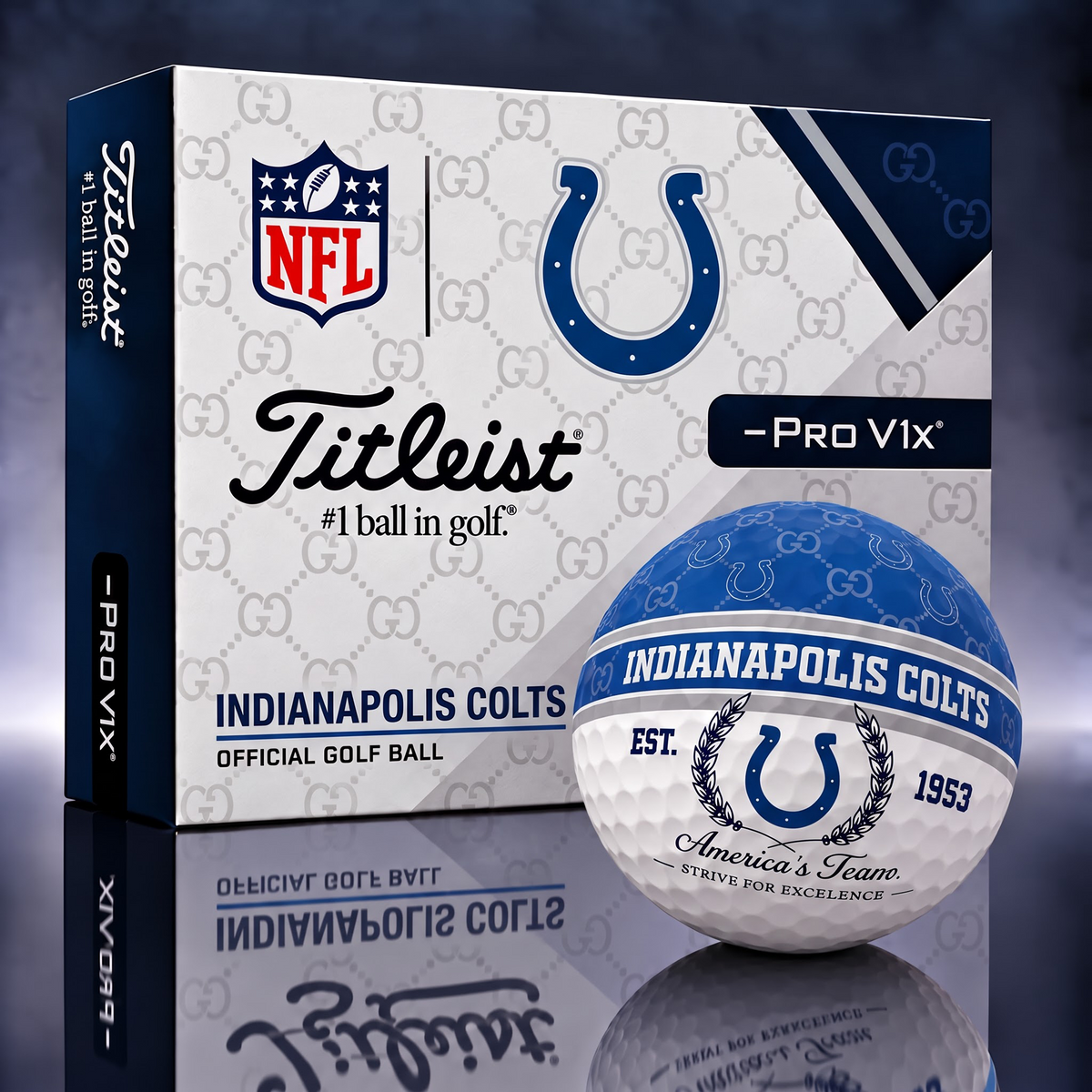IND X NFL Custom GC x Titleist Pro V1 Golf Balls Set