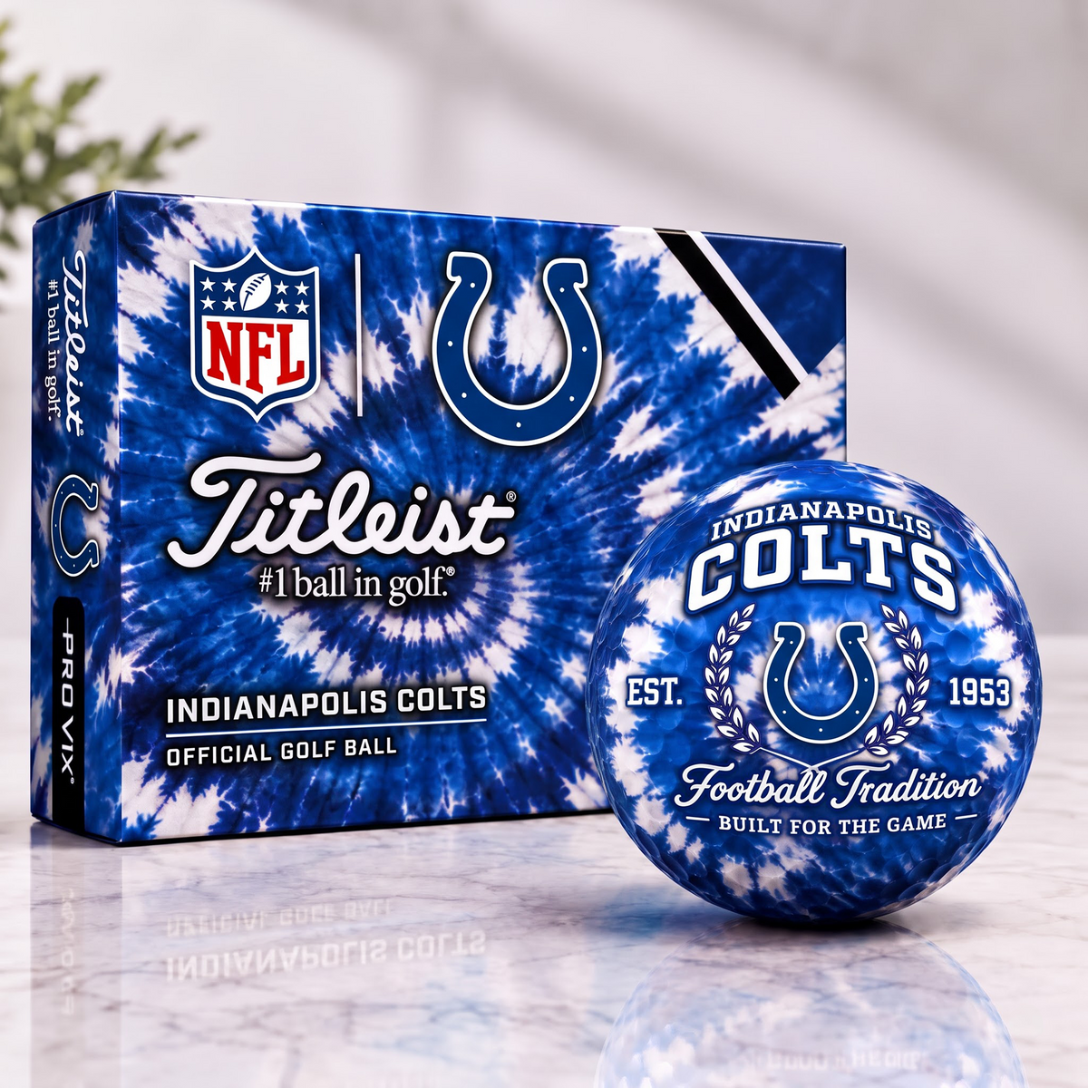 IND X Tradition Tie Dye Golf Ball