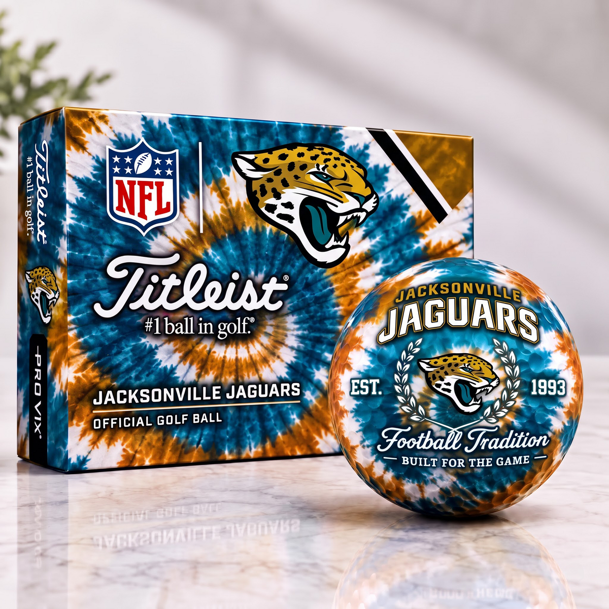 JAC X Tradition Tie Dye Golf Ball