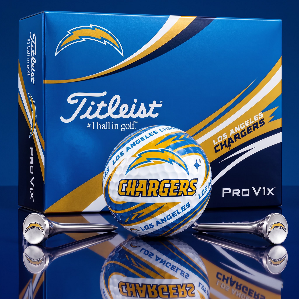 LAC x 1-of-1 NFLTitleist Pro V1x Golf Balls Set