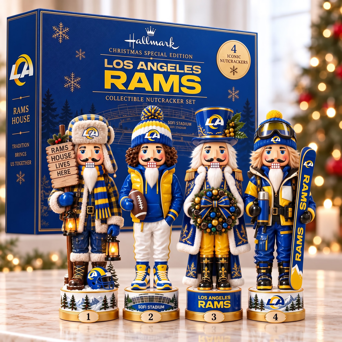 LAR X Premium NFL Christmas Nutcracker Collector Set