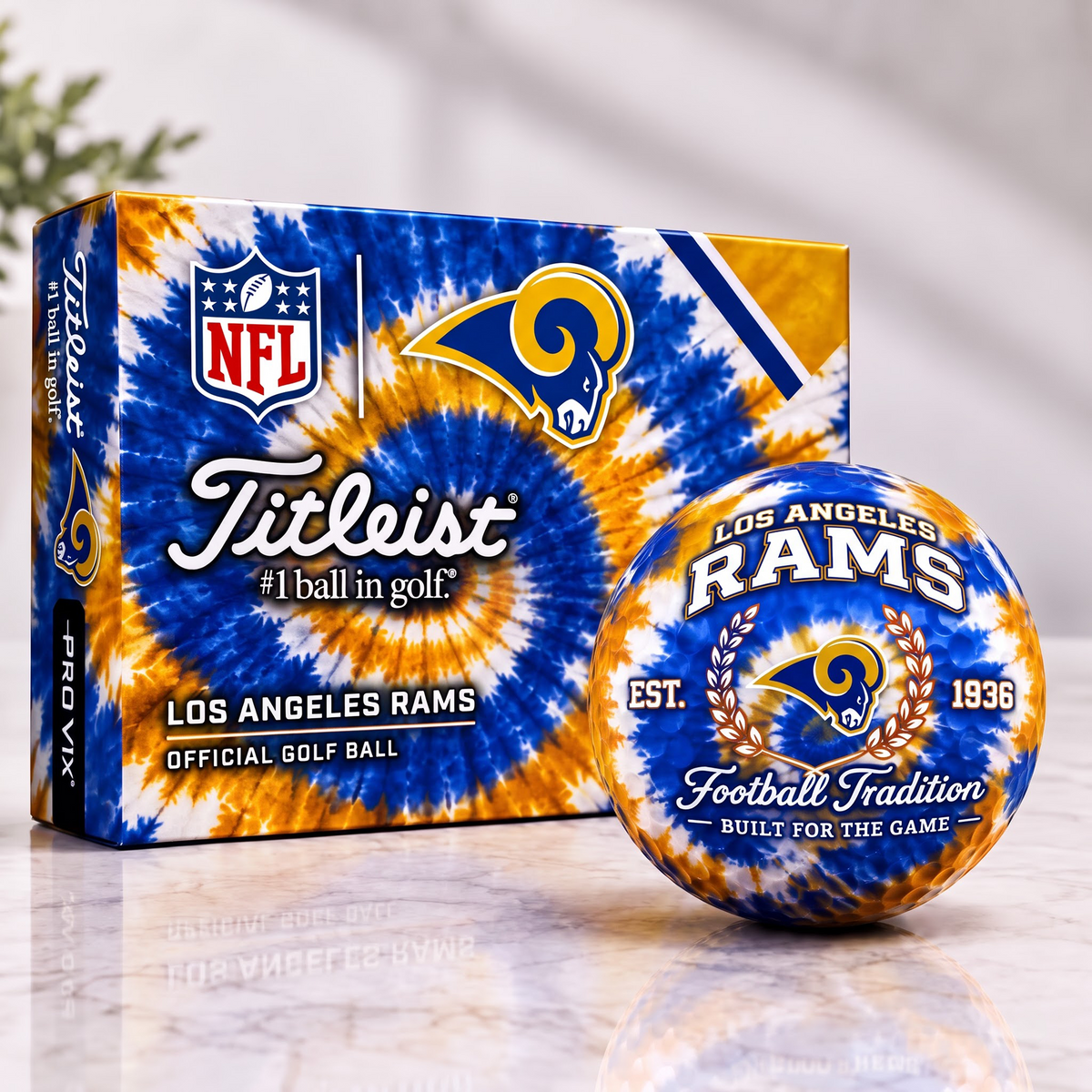 LAR X Tradition Tie Dye Golf Ball