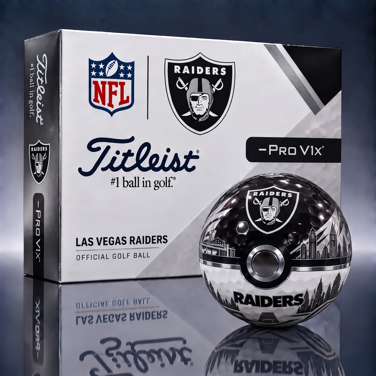 LVR x 1-of-1 NFL Pokeball Titleist Pro V1x Golf Balls