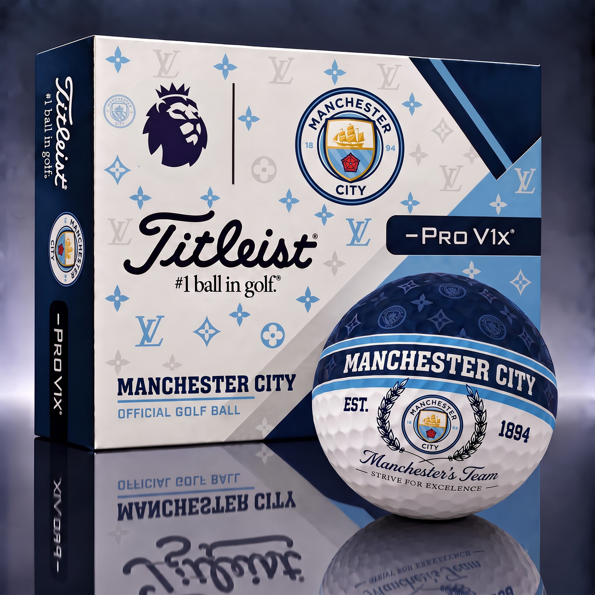 MC x EPL Custom LV x Titleist Pro V1 Golf Balls Set