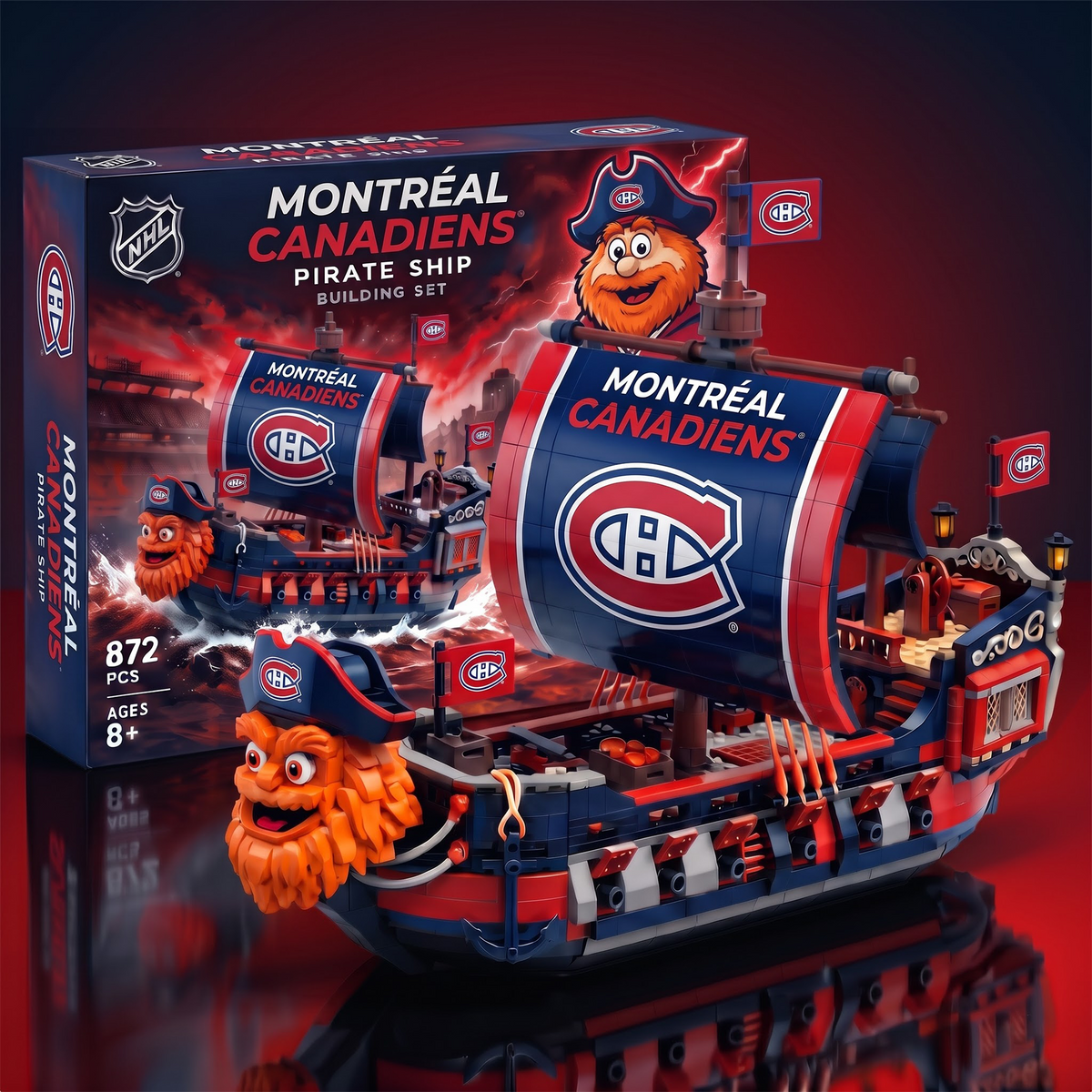 MC x x NHL 50th Anniversary Pirate Ship Building Set