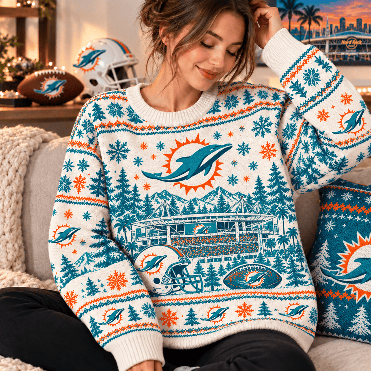 MD x NFL Ugly Sweater For Fan