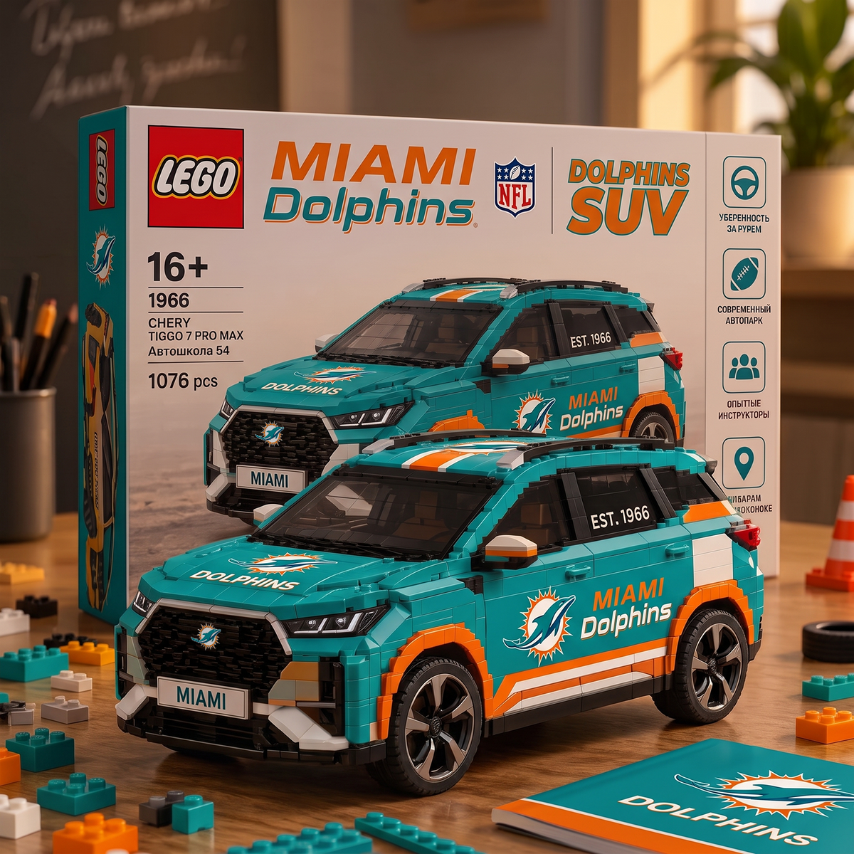 MIA x NFL SUV Lego For Fan