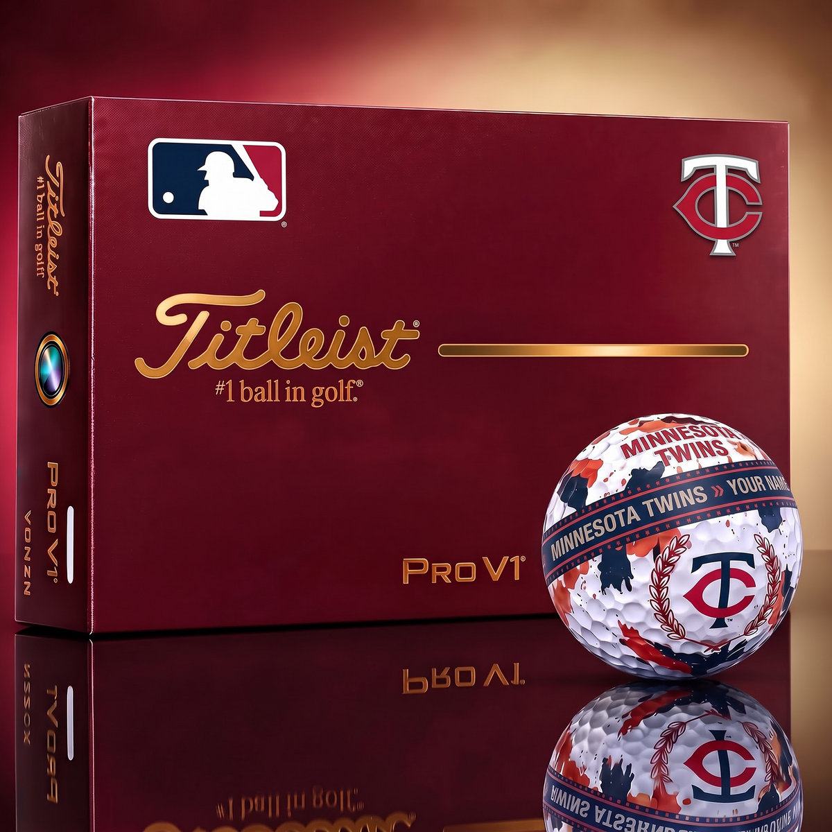MIN X Premium MLB Titleist Pro V1 Golf Ball Set 1809