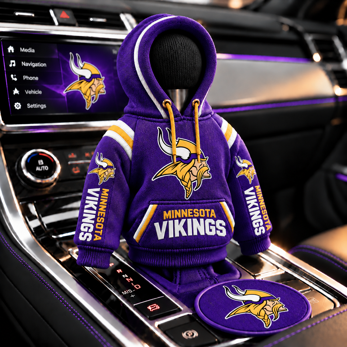 MIN x NFL Personalized Name Shift Knob Hoodie