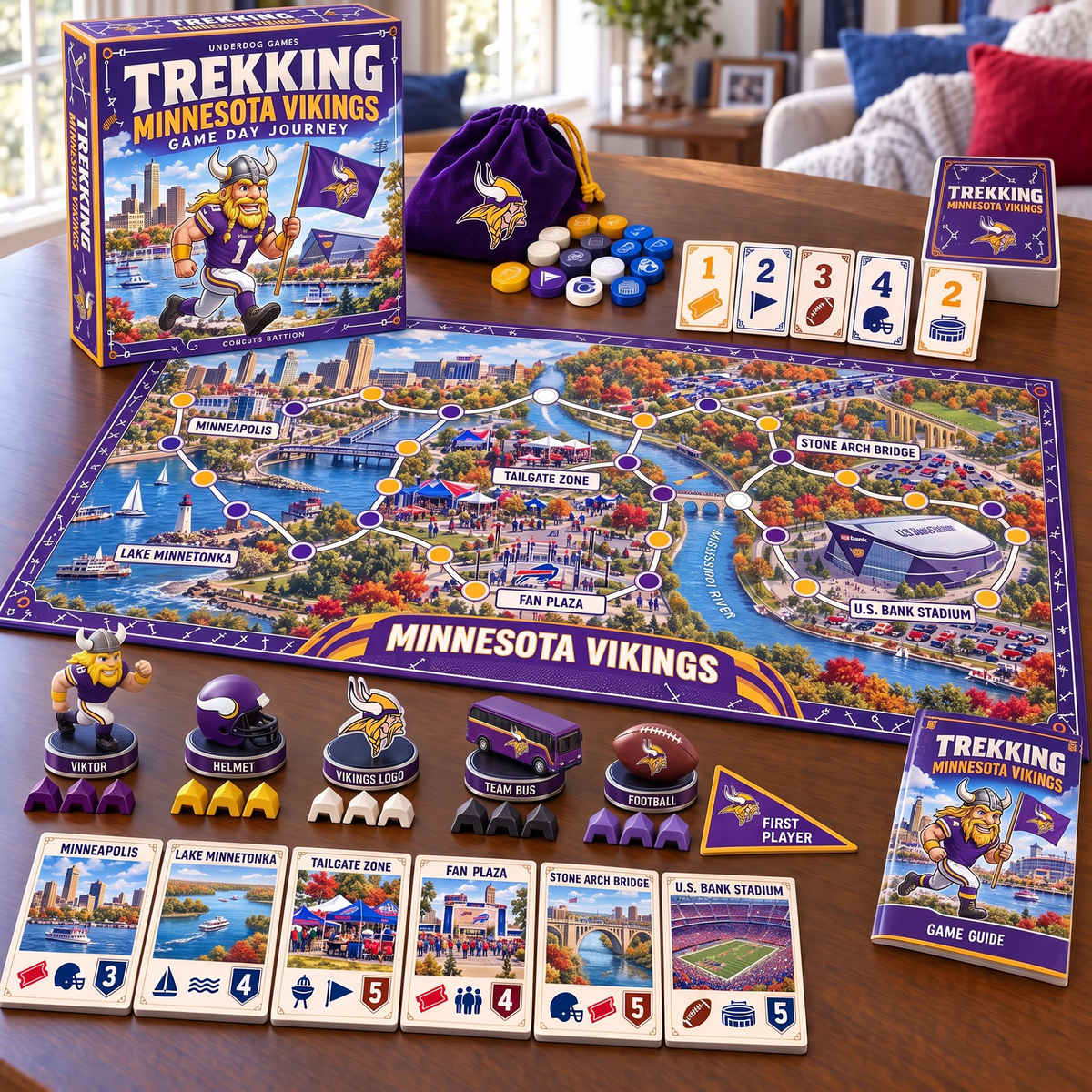 MIN x Premium NFL Trekking Adventure Board Game