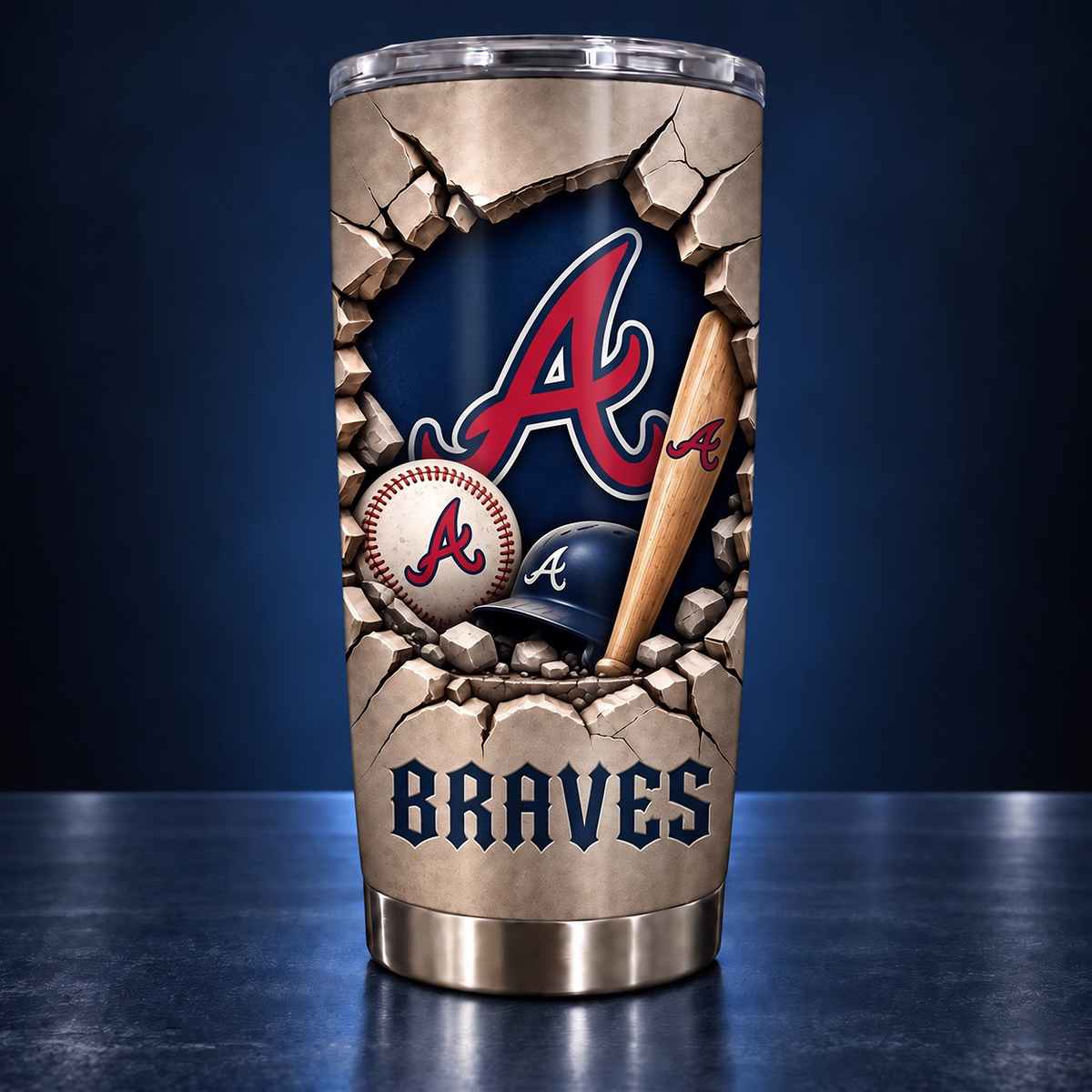 MLB x ATL Baseball Tumbler