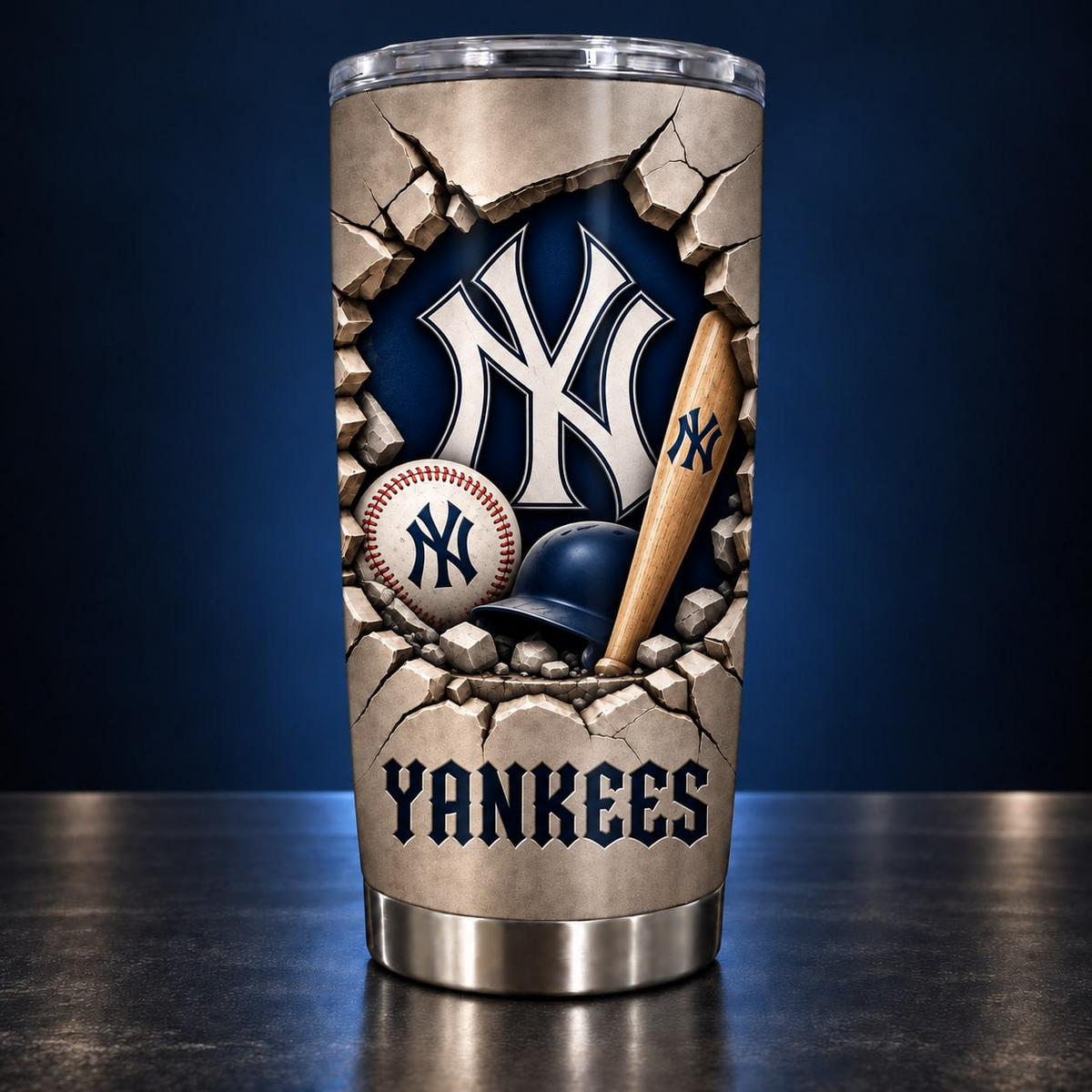 MLB x NYY Baseball Tumbler