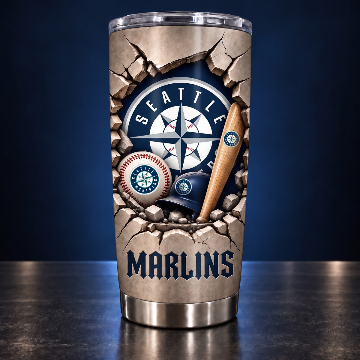 MLB x SEA Baseball Tumbler