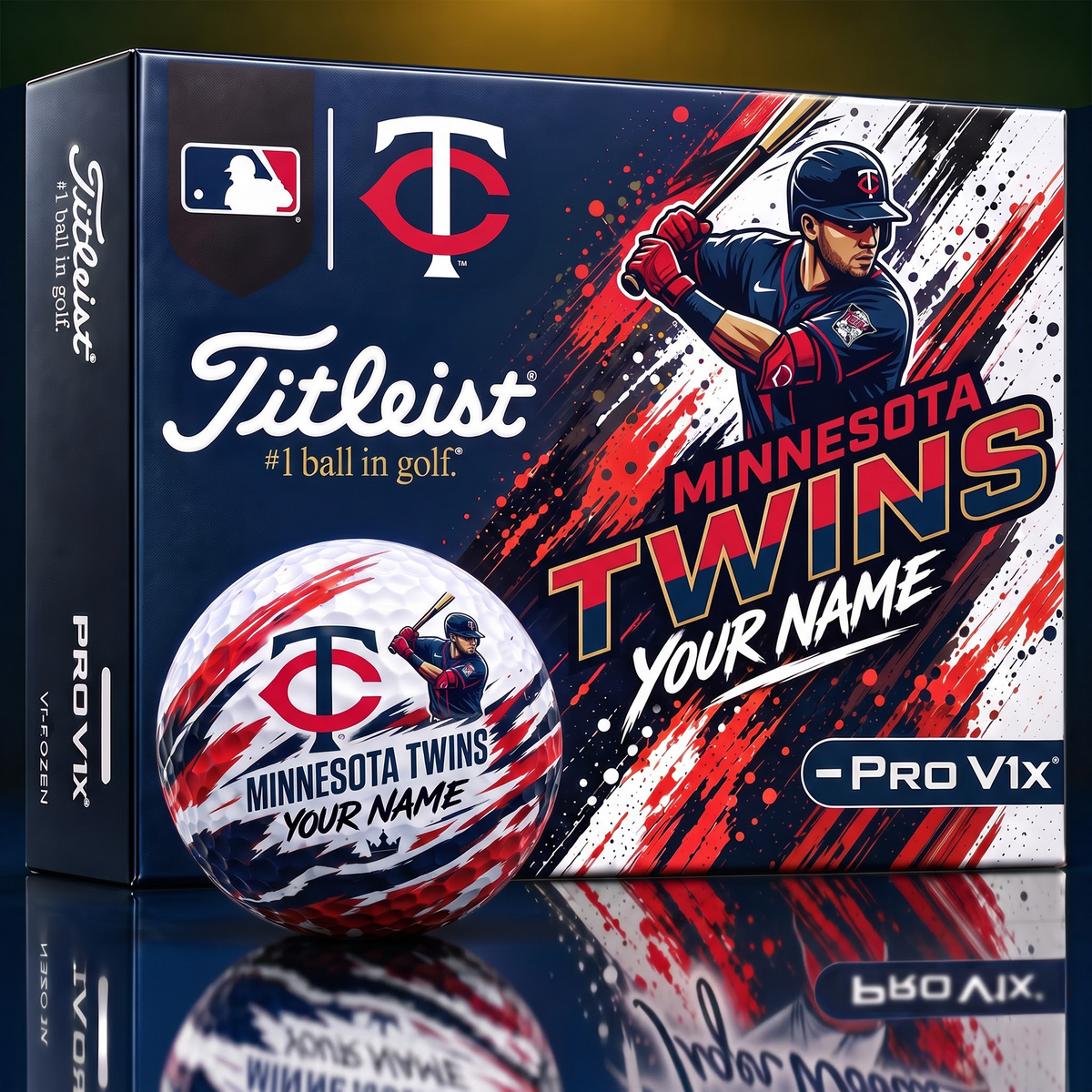 MT x Personalized MLB Titleist Pro V1x MLB Golf Balls