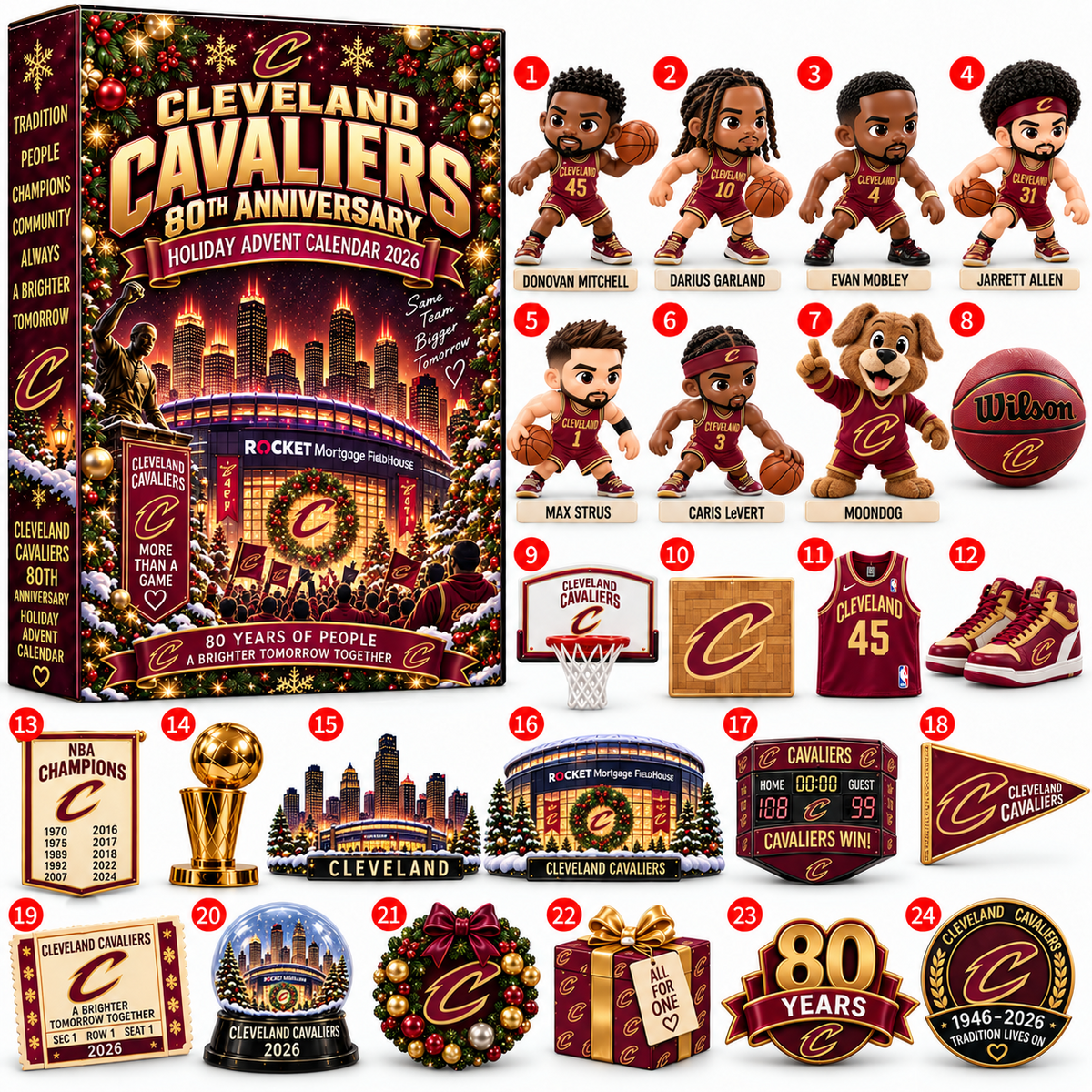 NBA x CLE Christmas 2026 Advent Calendar