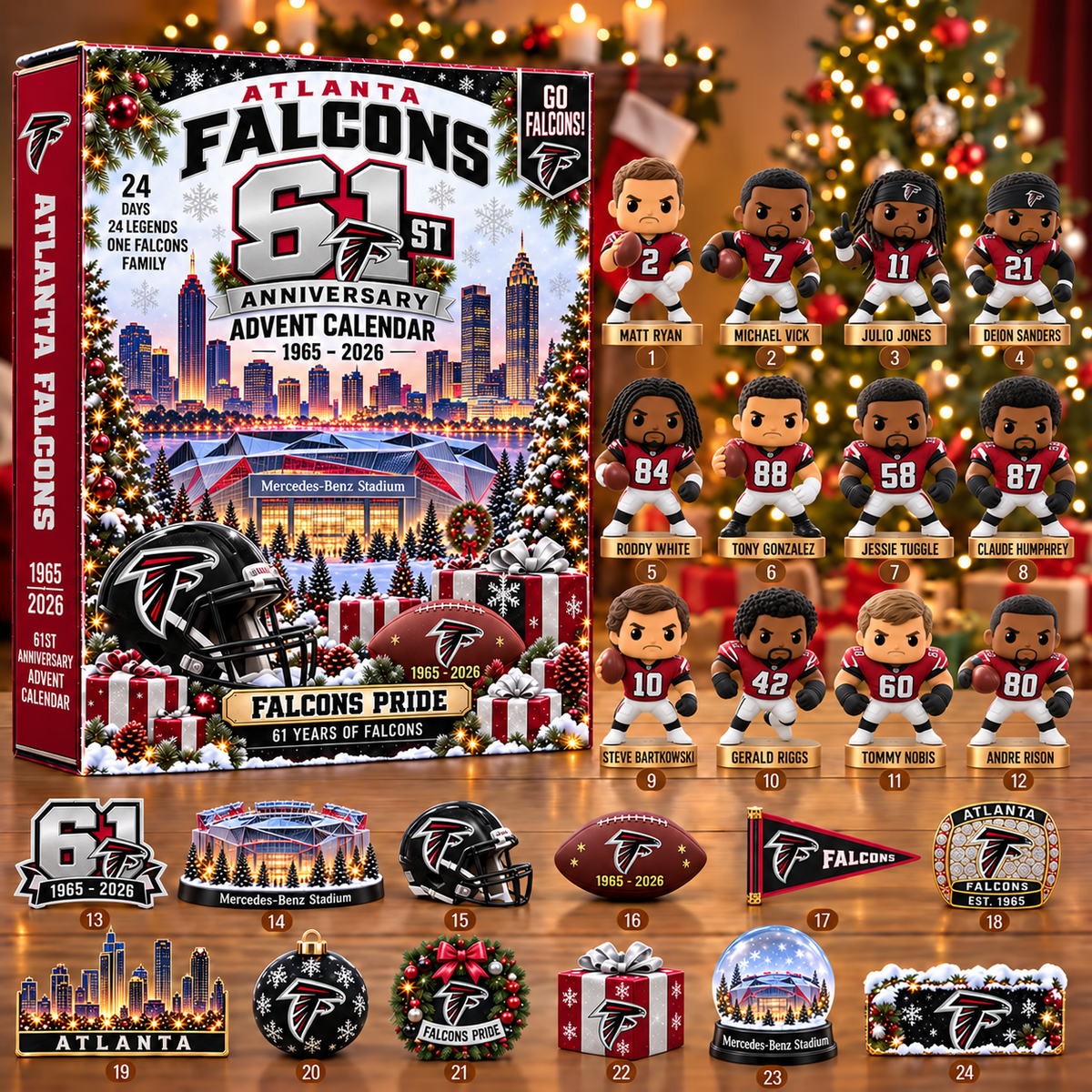 NFL x ATL 24 Days 2026 Anniversary Advent Calendar Blind Box