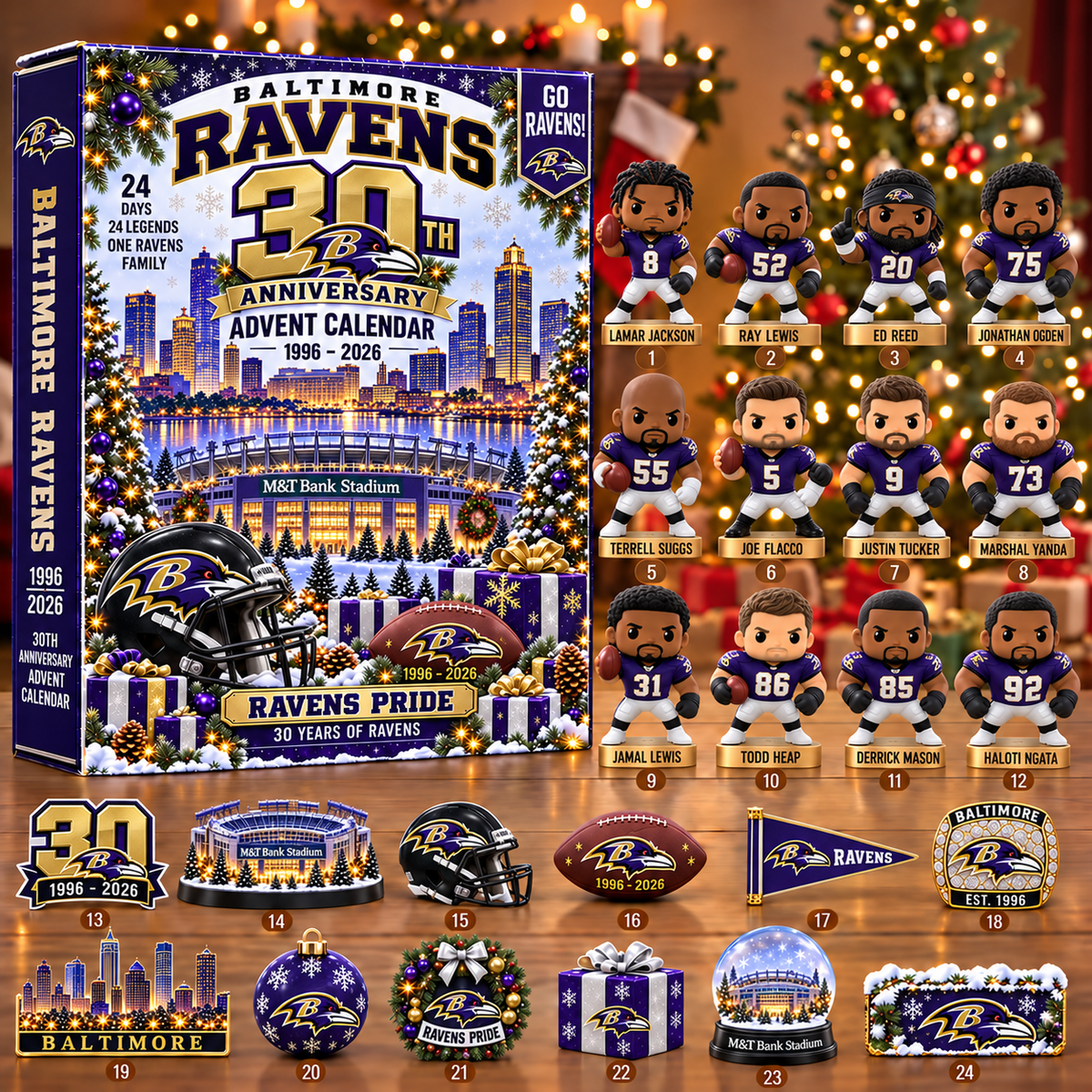 NFL x BAL 24 Days 2026 Anniversary Advent Calendar Blind Box