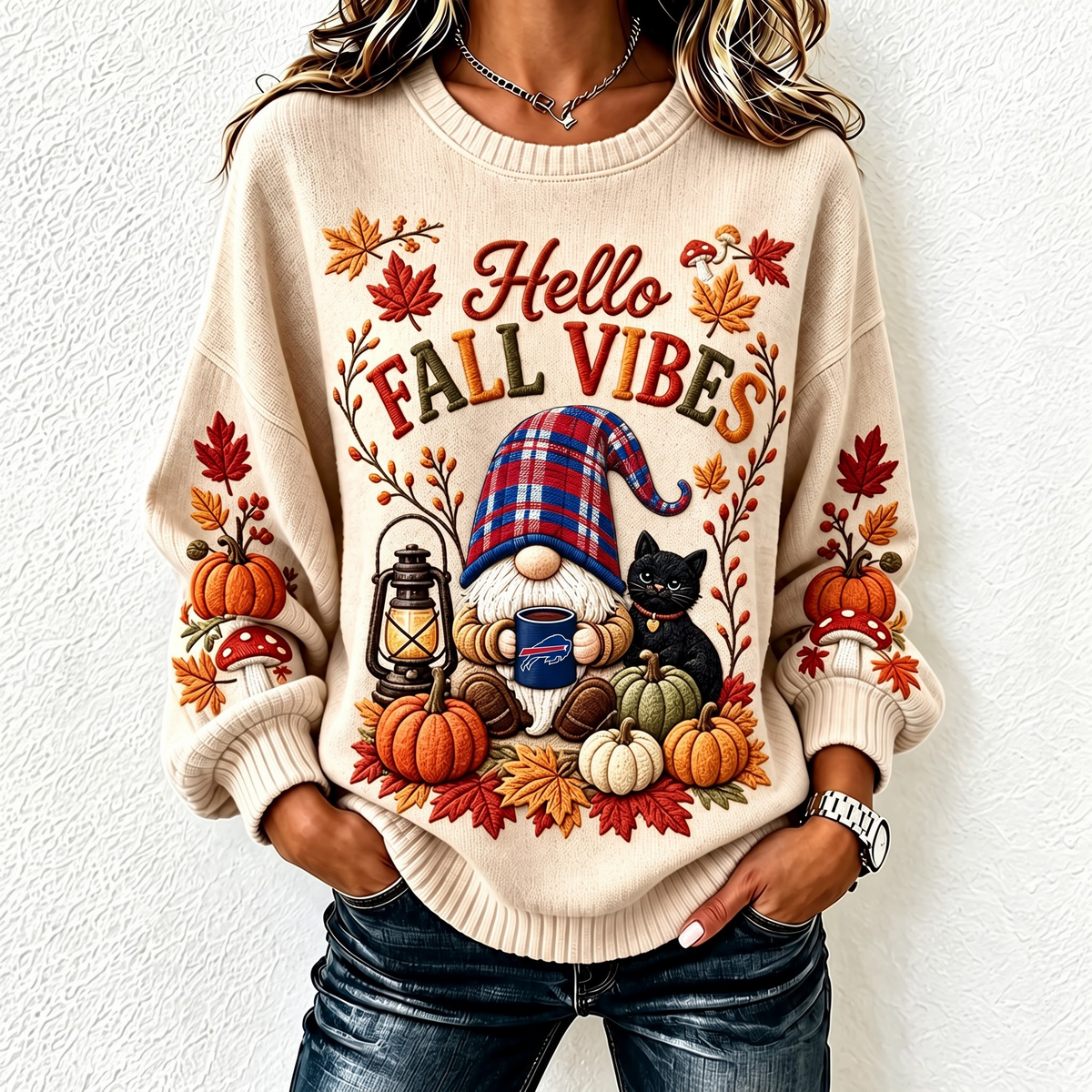 NFL x BUF Gnome Fall Vibes Sweatshirt