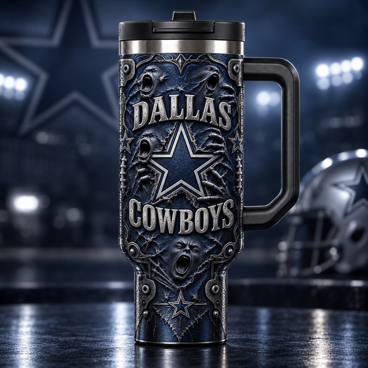 NFL x DAL Ghost 40oz Tumbler With Straw