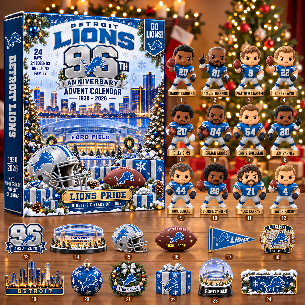 NFL x DET 24 Days 2026 Anniversary Advent Calendar Blind Box