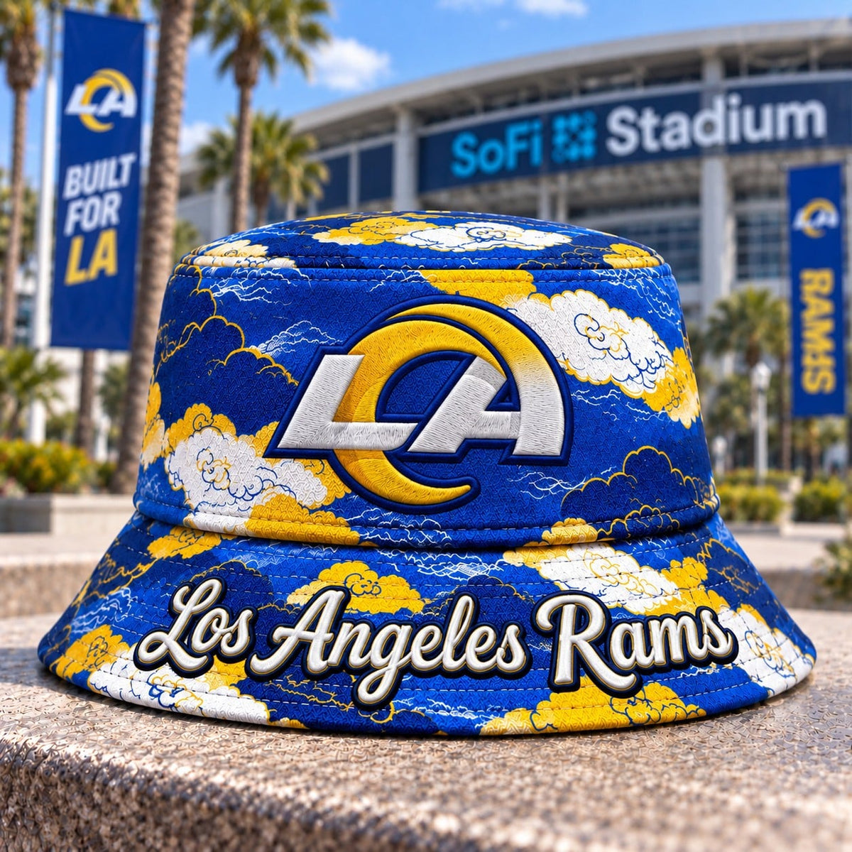 NFL x LAR Cloud Bucket Hat For Fan