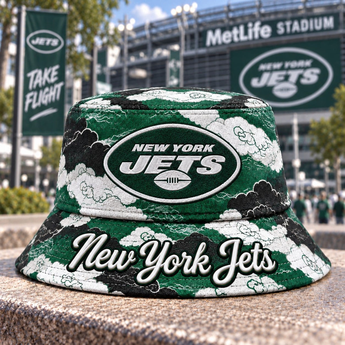 NFL x NYJ Cloud Bucket Hat For Fan