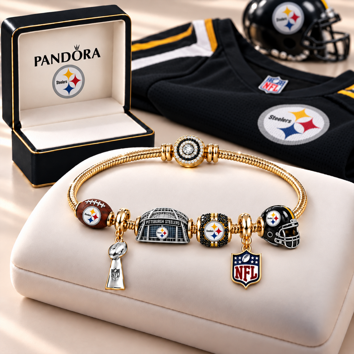 NFL x PIT Charm Bracelet Set