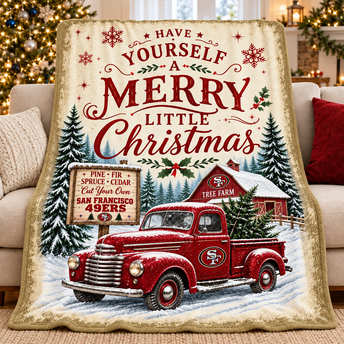 NFL x SF Tree Farm Premium Blanket