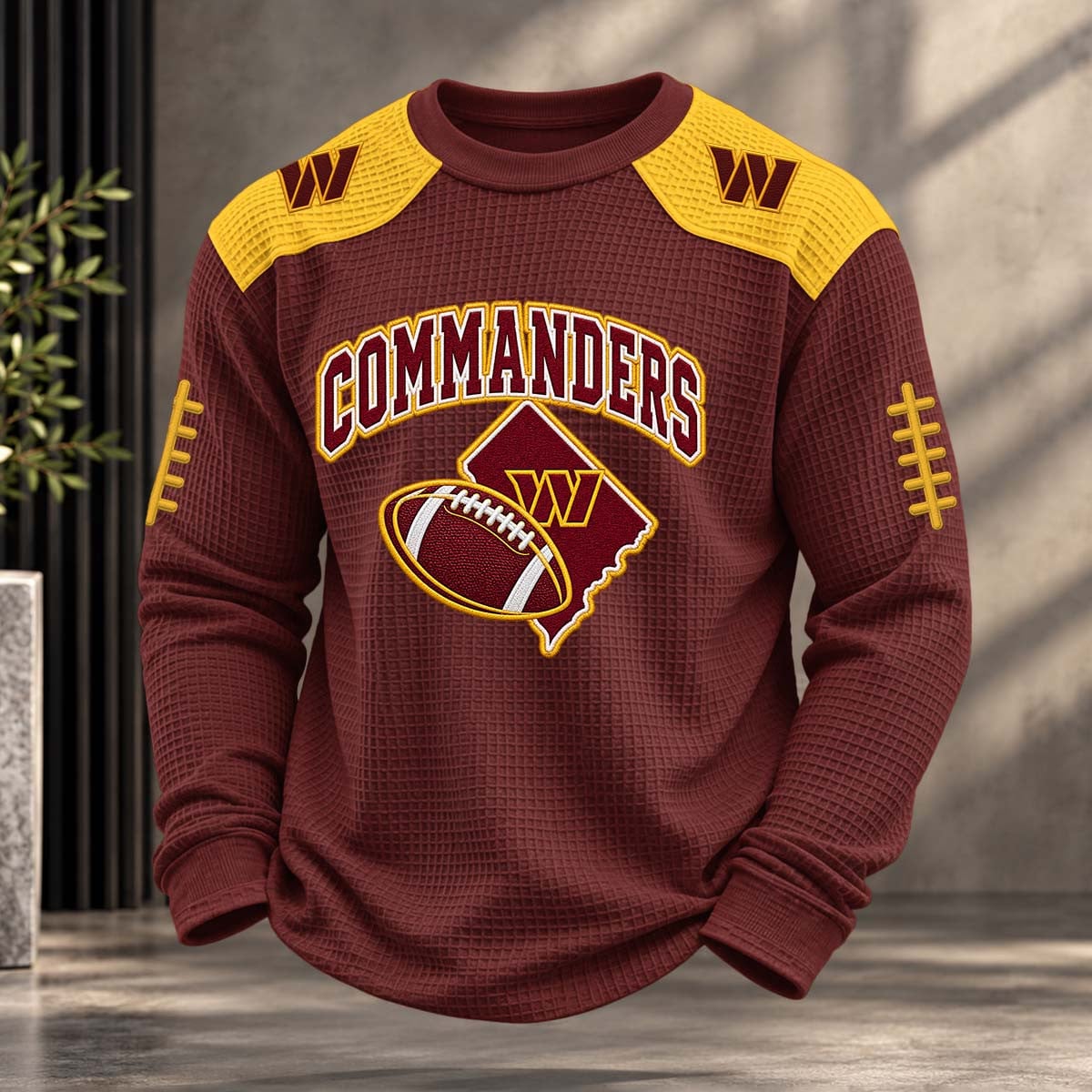 NFL x WAS Team Color Waffle Sweatshirt