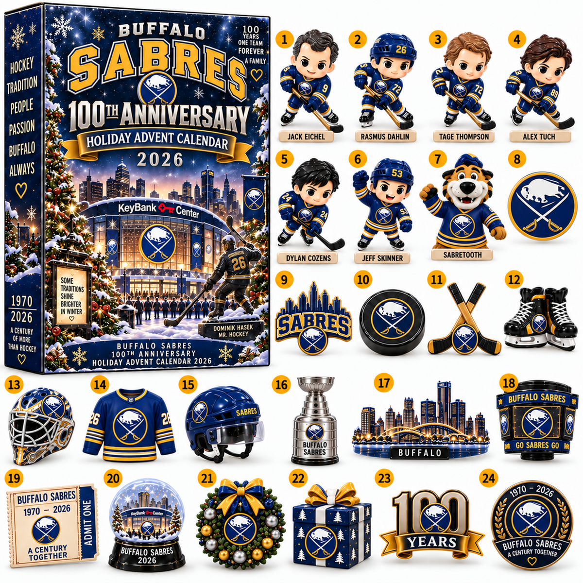 NHL x BUF Christmas V3 Advent Calendar Blind Box