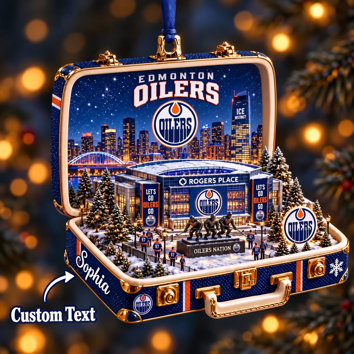NHL x EDM Christmas Case Ornament