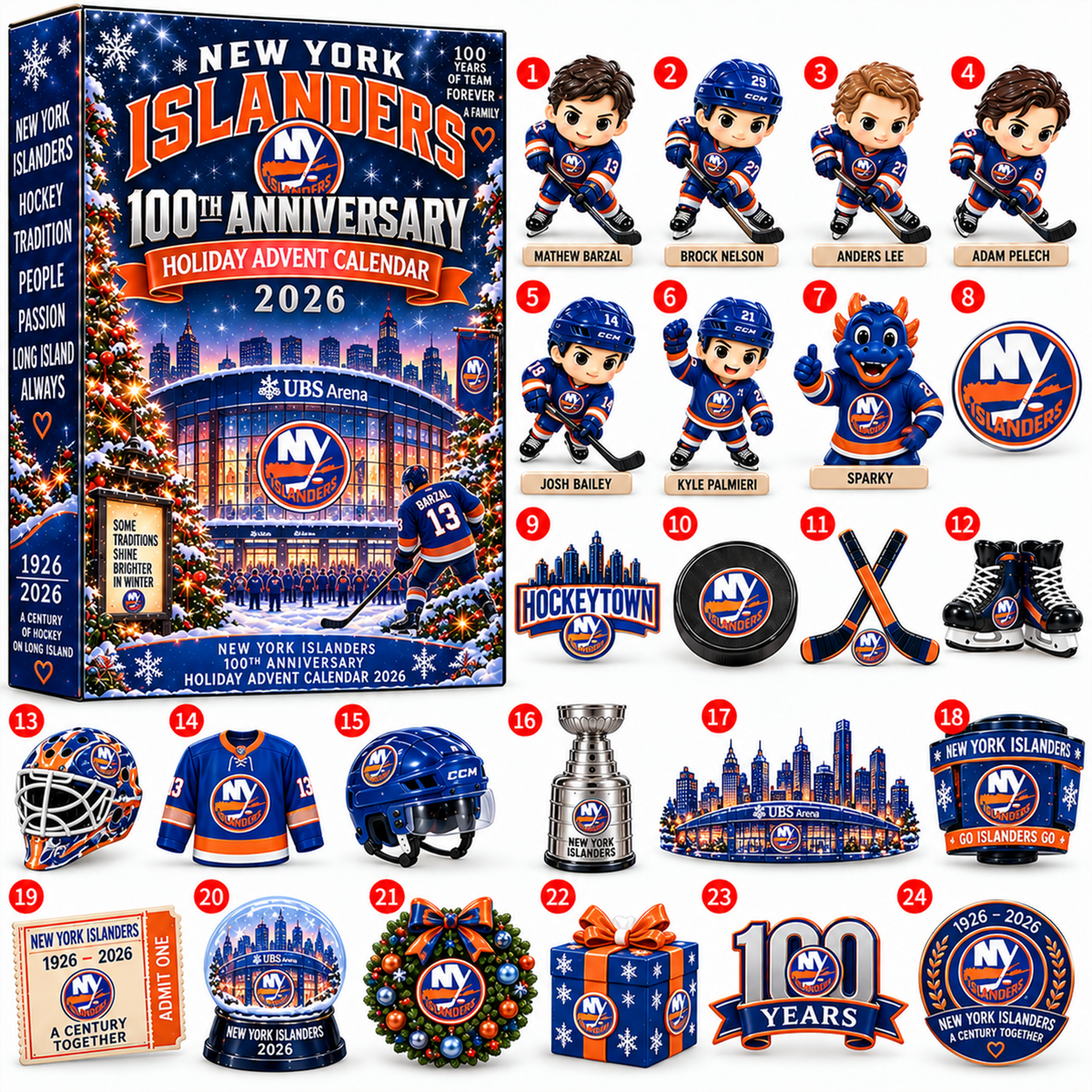 NHL x NYI Christmas V3 Advent Calendar Blind Box