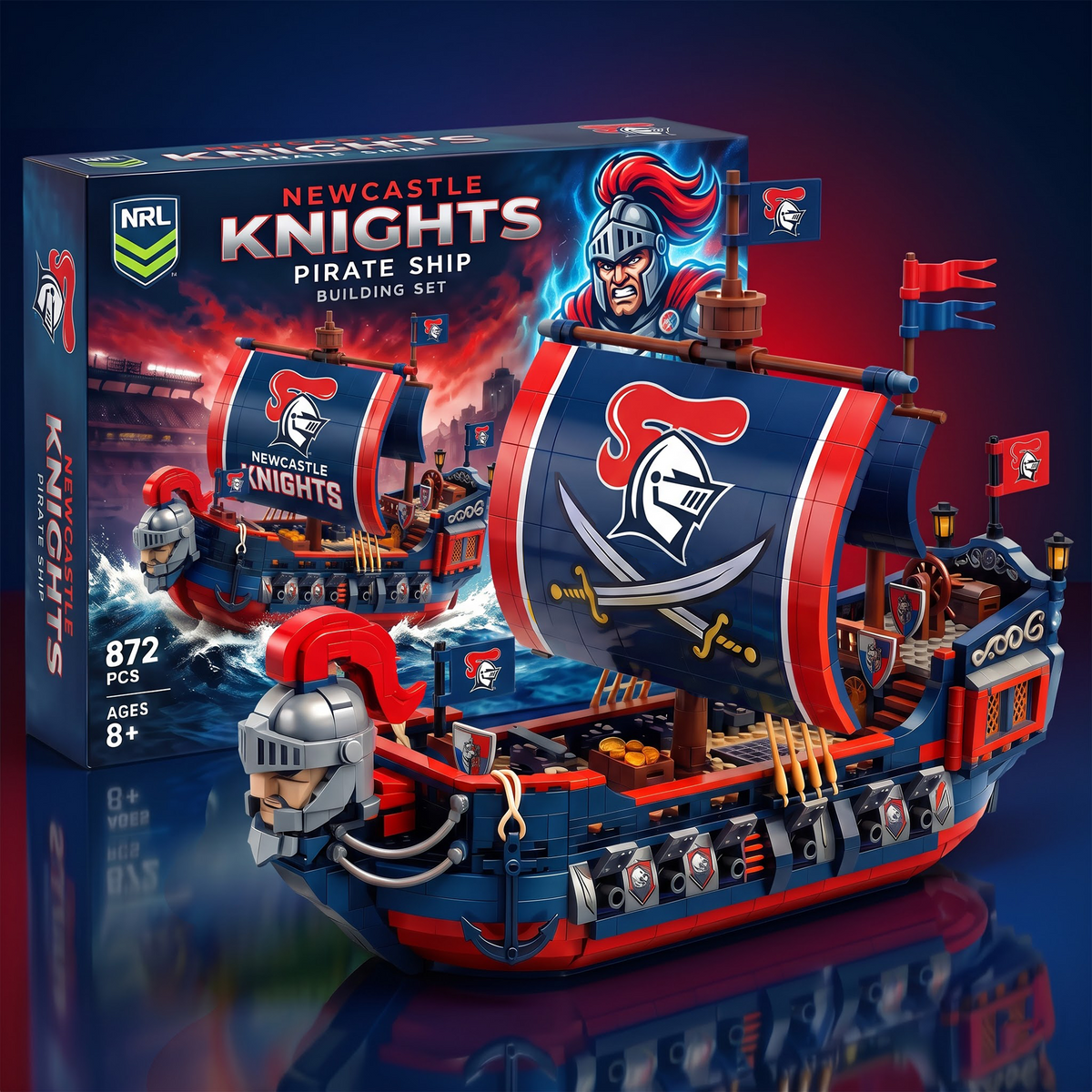 NK x NRL 50th Anniversary Pirate Ship Building Set