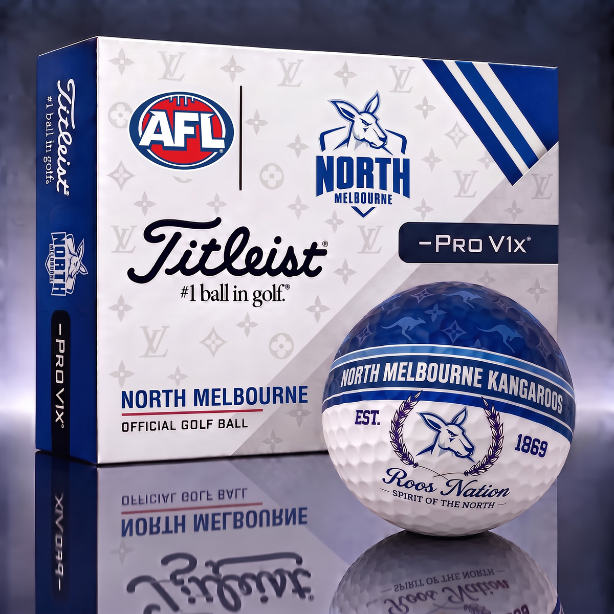 NM X Custom AFL Football Tradition Golf Ball Set