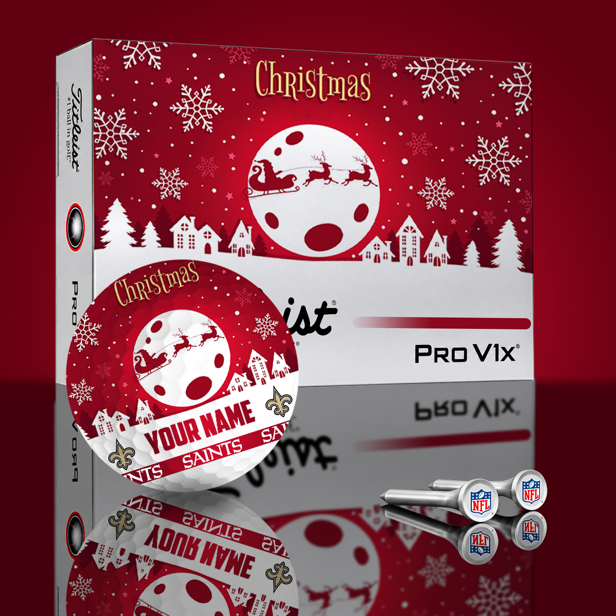 NO x NFL PERSONALIZED GOLF BALL LIMITED EDITION V3