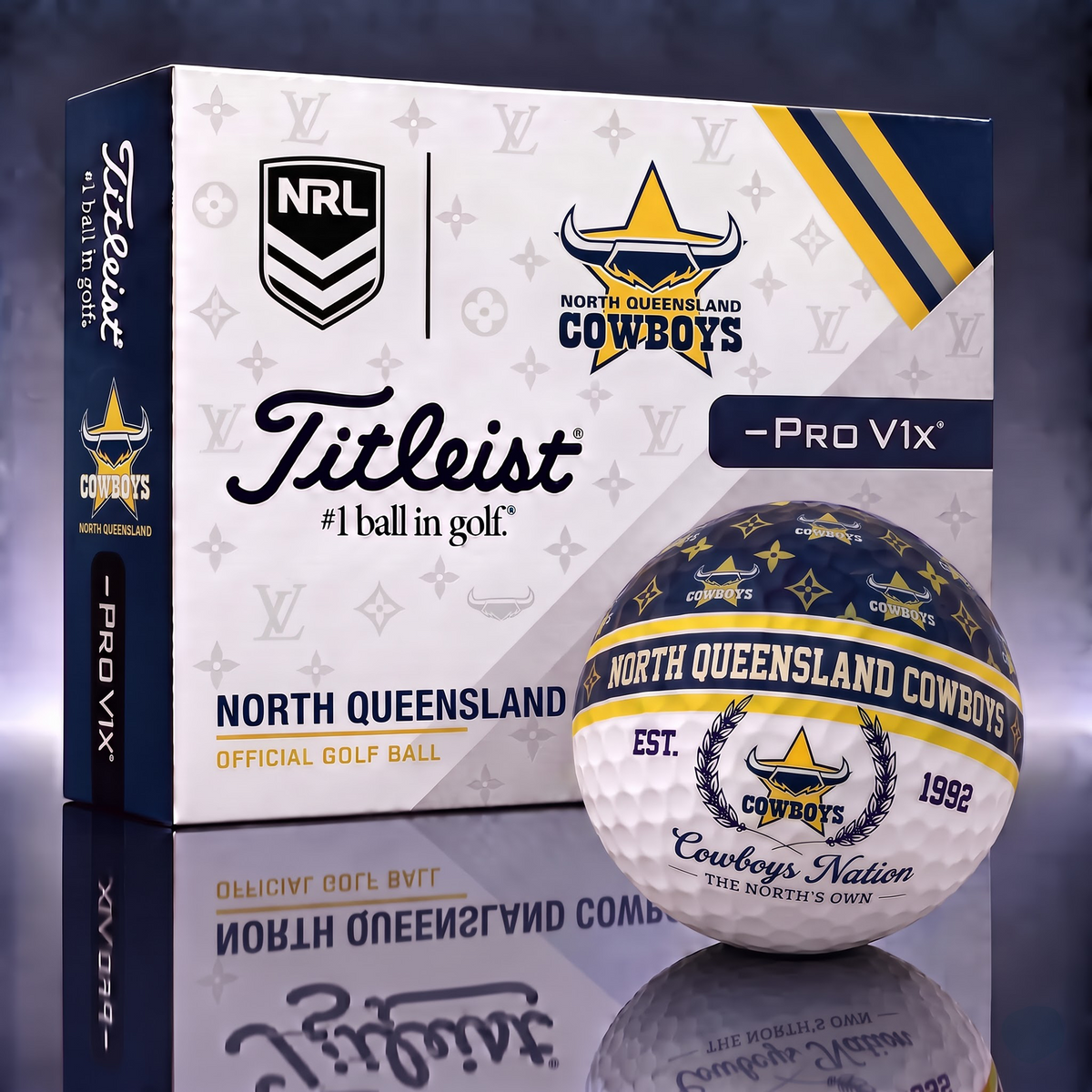 NQL X Custom NRL Football Tradition Golf Ball Set
