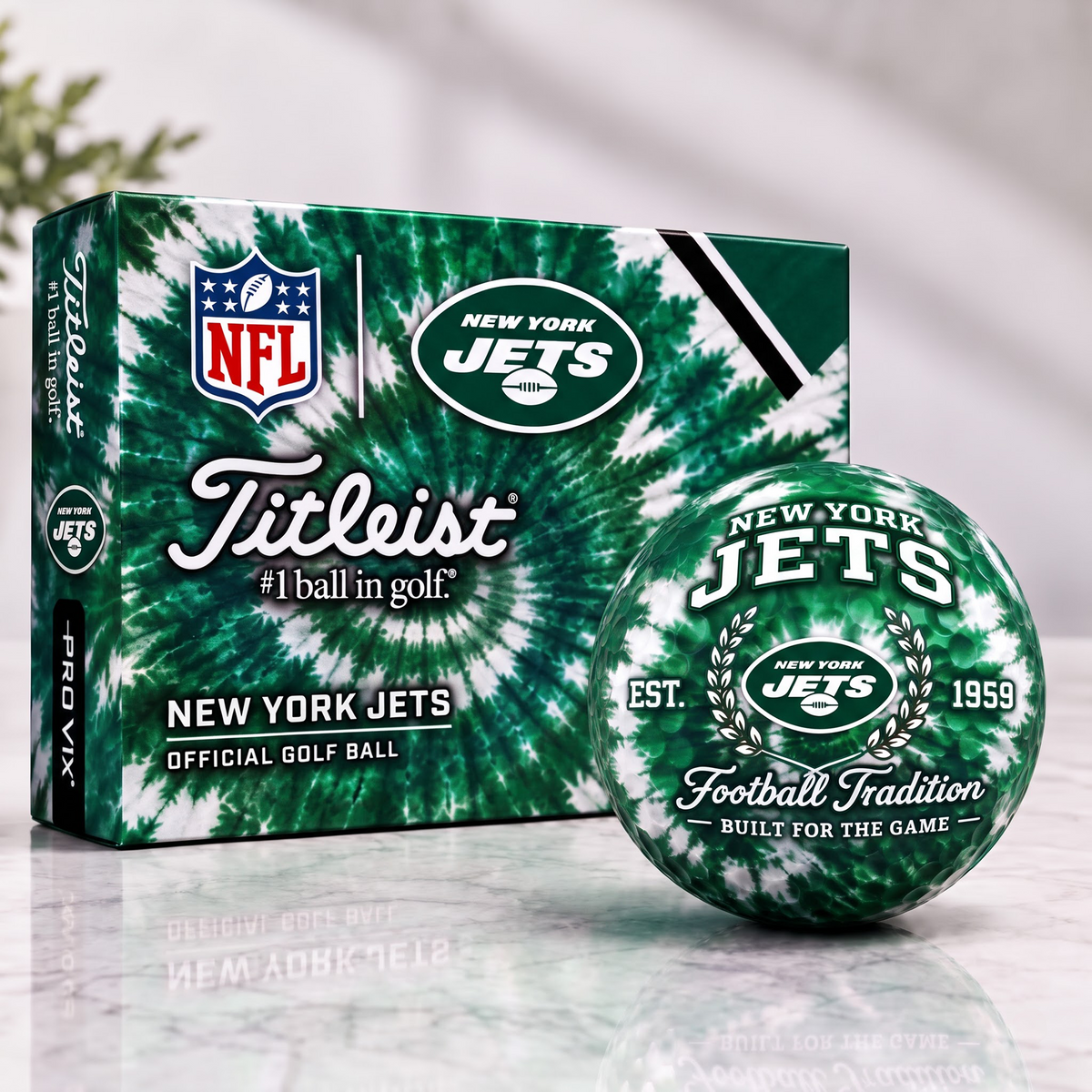 NYJ X Tradition Tie Dye Golf Ball