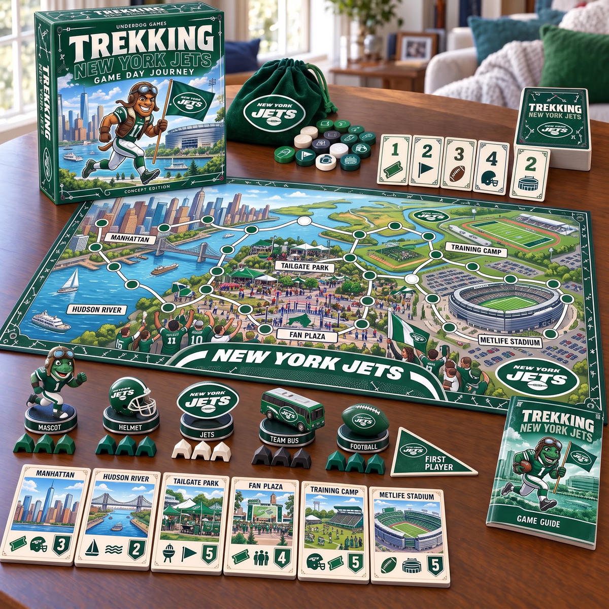 NYJ x Premium NFL Trekking Adventure Board Game