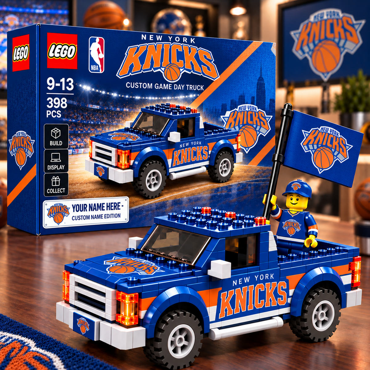 NYK x NBA Building Blocks Truck Toy Set V2
