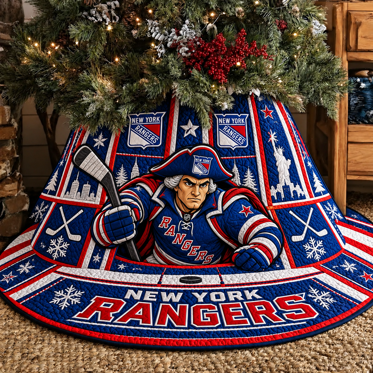 NYR x NHL Premium Tree Skirt