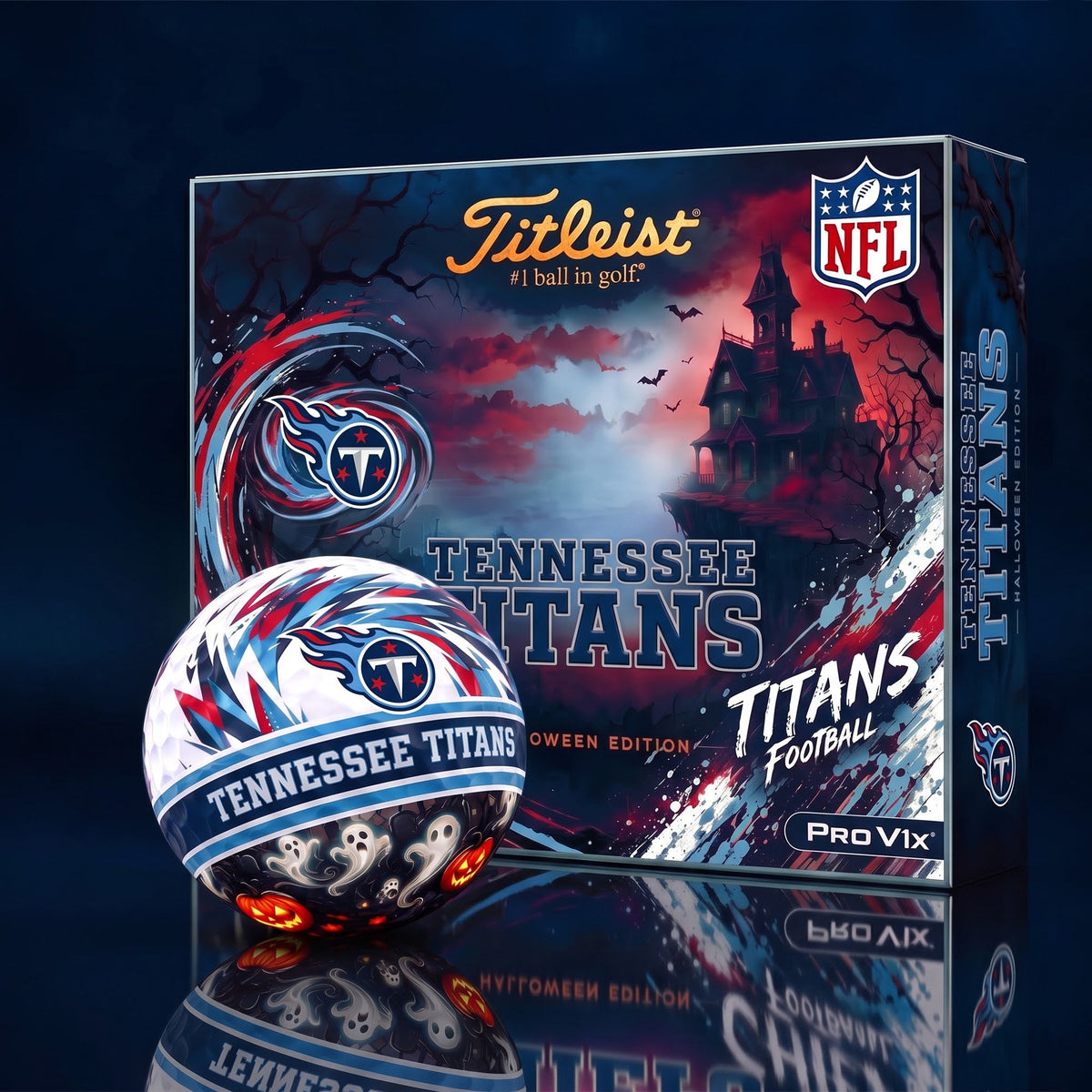 OFFICAL TITLIEST X PREMIUM NFL TEN DELUXE PERSONALIZED HALLOWEEN HORROR FAIRWAY V3 GOLF BALL SET EDITION