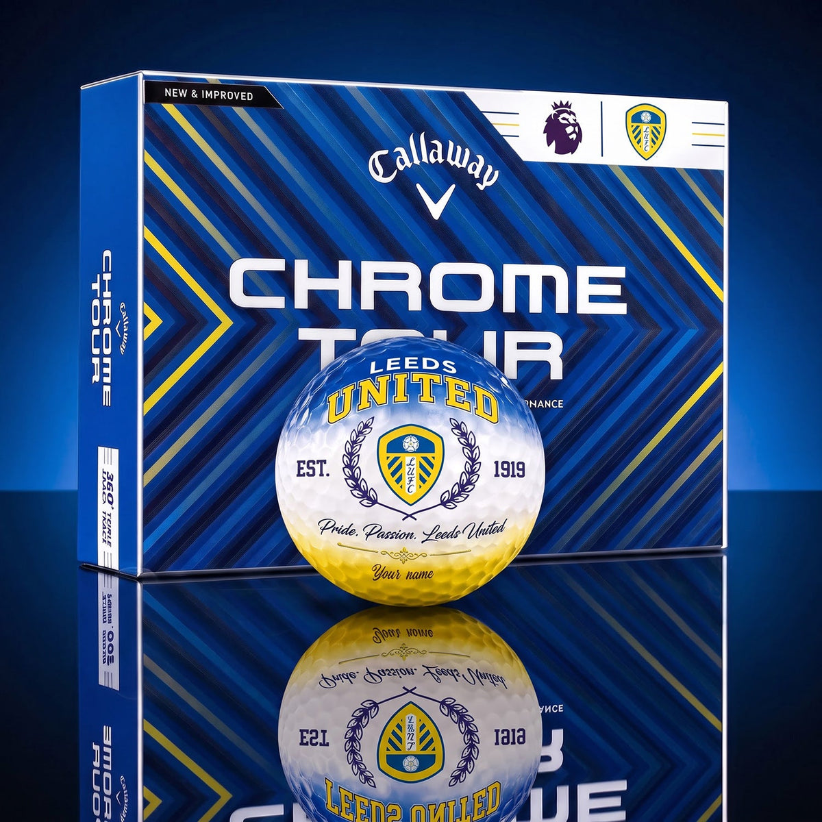 OFFICIAL CALLAWAY X PREMIUM EPL LEE BESPOKE NAME GOLF BALL LIMITED EDITION